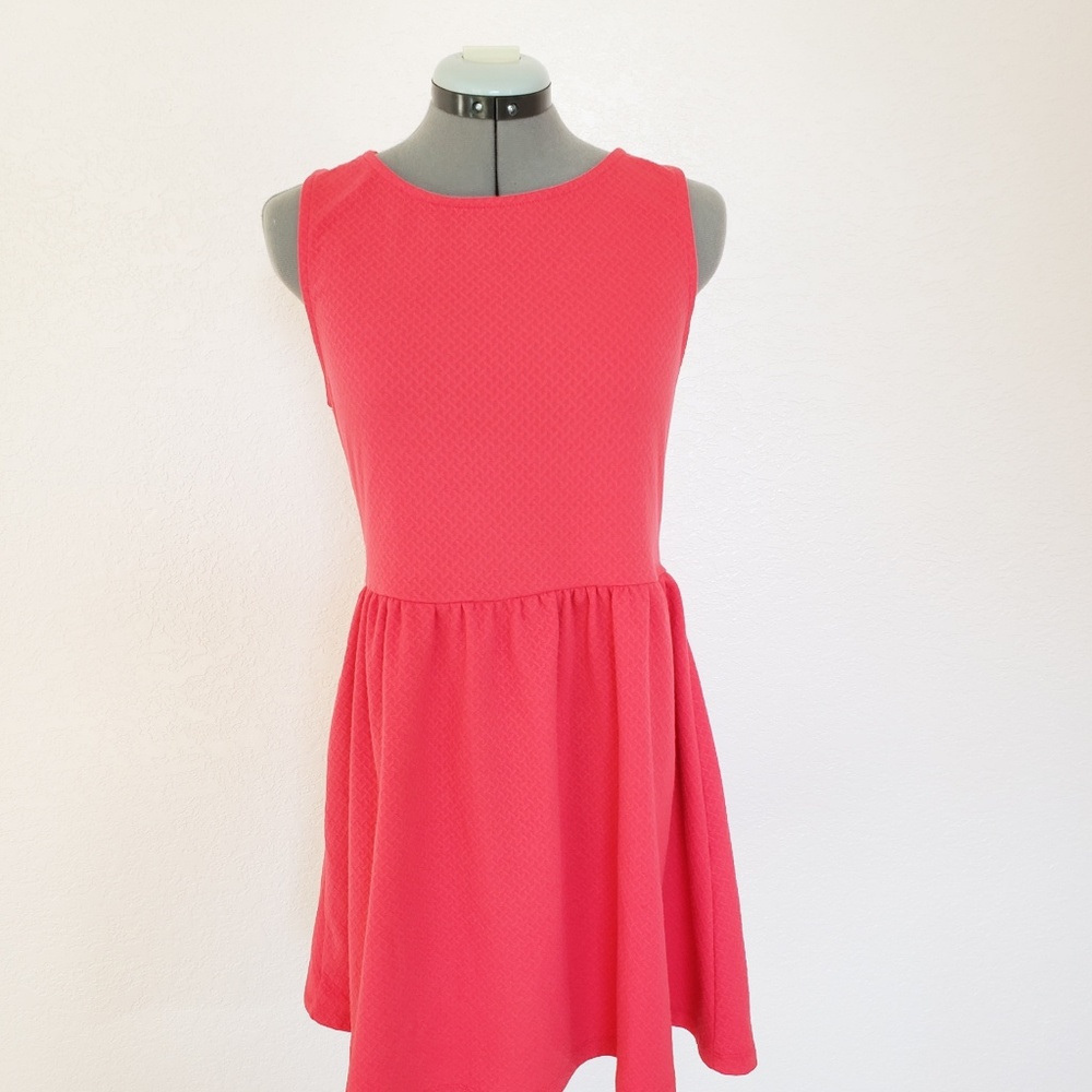 Coral mini dress